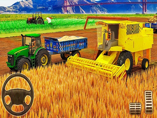 US Modern Tractor Farming Game 3D 2022